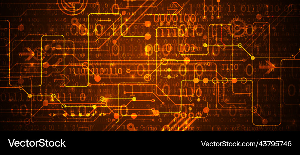 Abstract background on technological Abstract background on technological vector image
