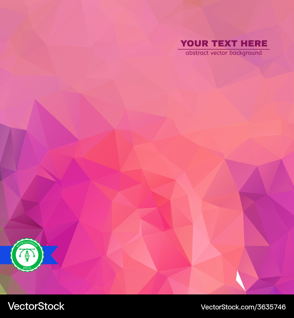 Abstract colorful triangles background Vector Image