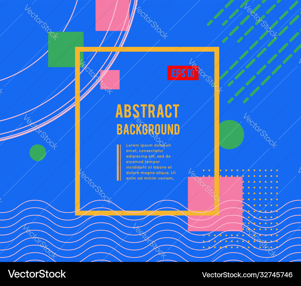 Abstract geometric design with different shapes Abstract geometric design with different shapes vector image