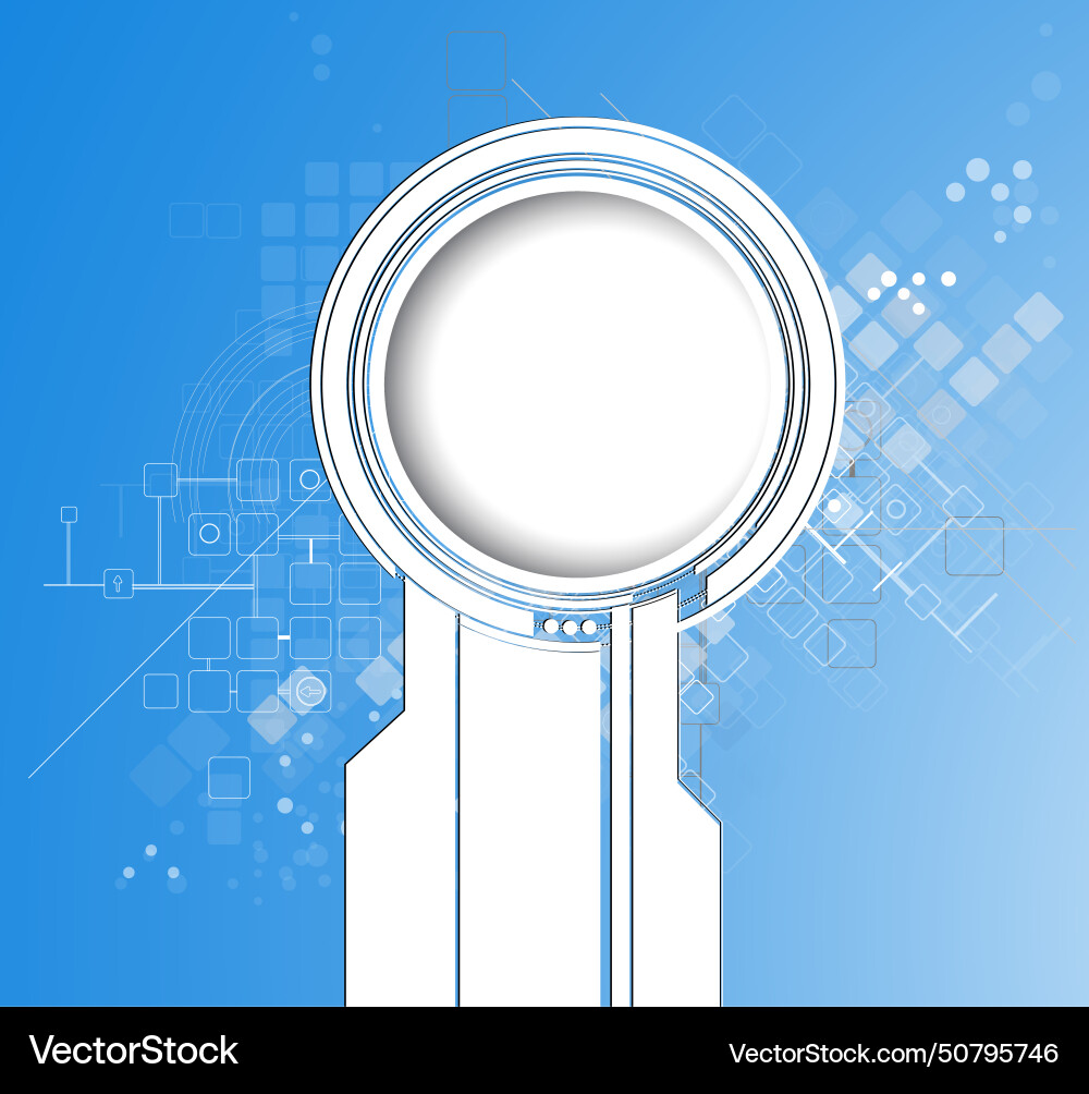 Abstract retro digital computer technology Vector Image