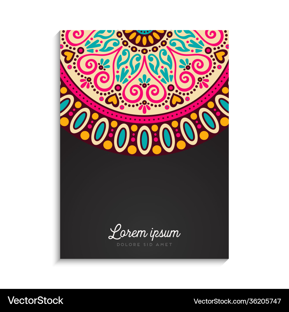 Colorful background with mandala design Colorful background with mandala design vector image