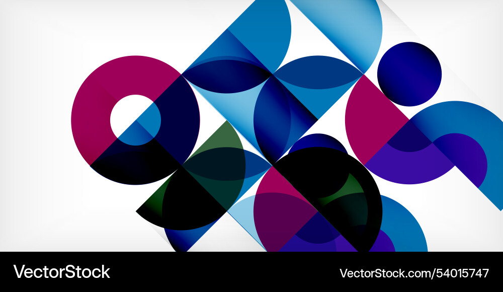 Minimal geometric abstract background circle Vector Image