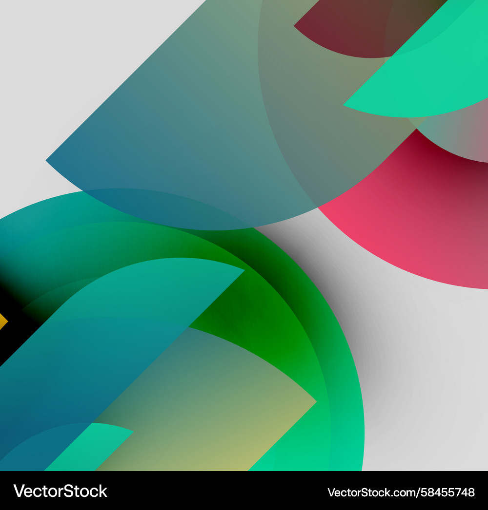 Abstract composition featuring overlapping Abstract composition featuring overlapping Vector Image