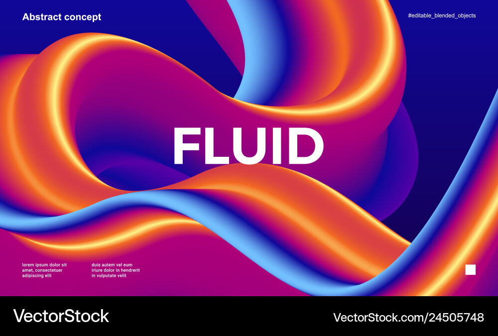 Abstract design template with 3d flow shapes Abstract design template with 3d flow shapes vector image