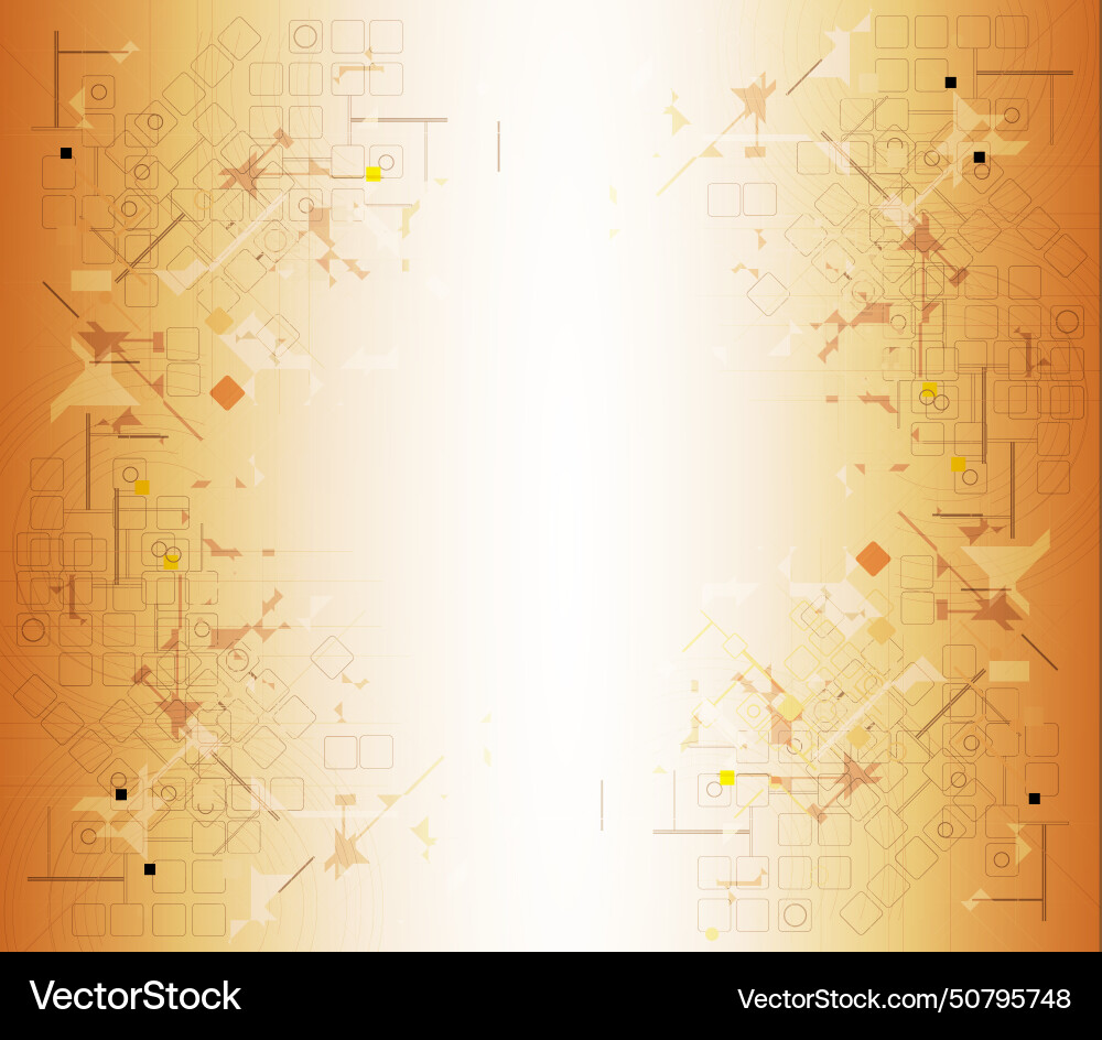 Abstract retro digital computer technology Vector Image