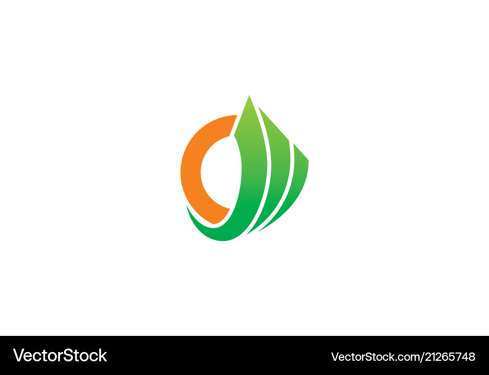 Abstract round loop logo vector image