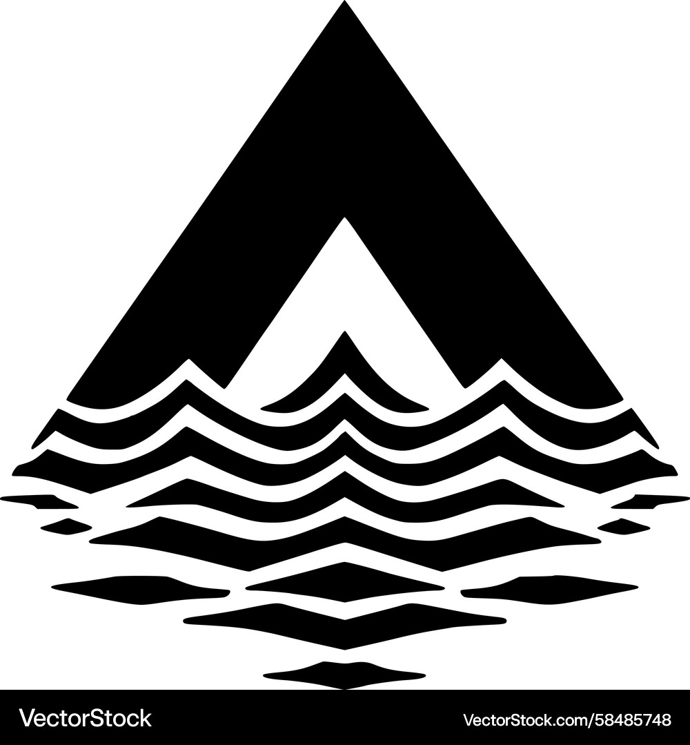 Dynamic Wave Triangle Vector Image
