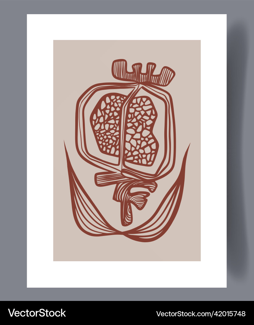 Scandinavian Abstract Print Set vector image