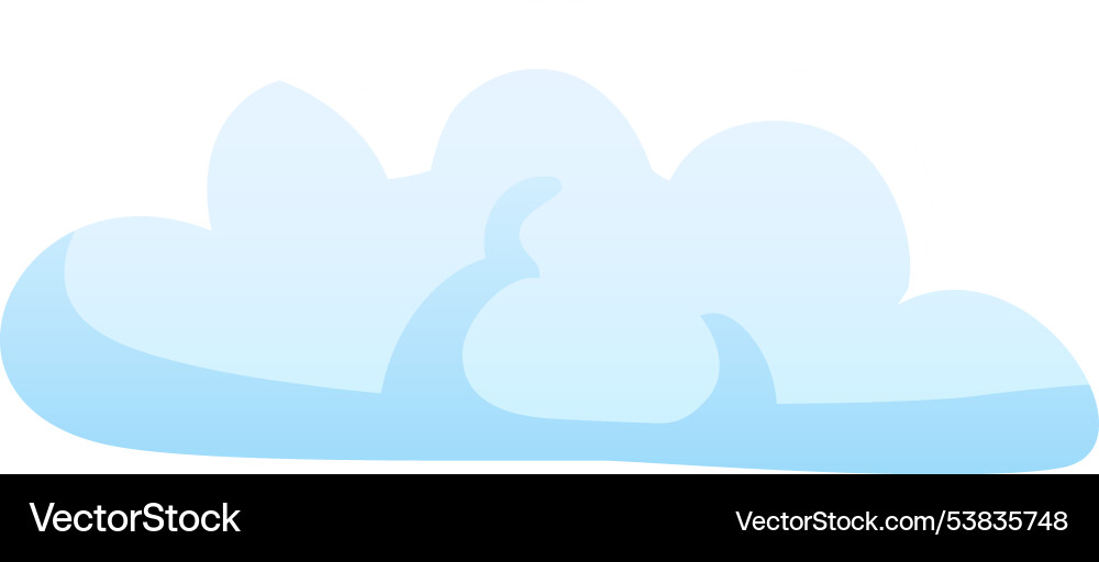 Soft blue clouds float gently in the sky creating Soft blue clouds float gently in the sky creating Vector Image
