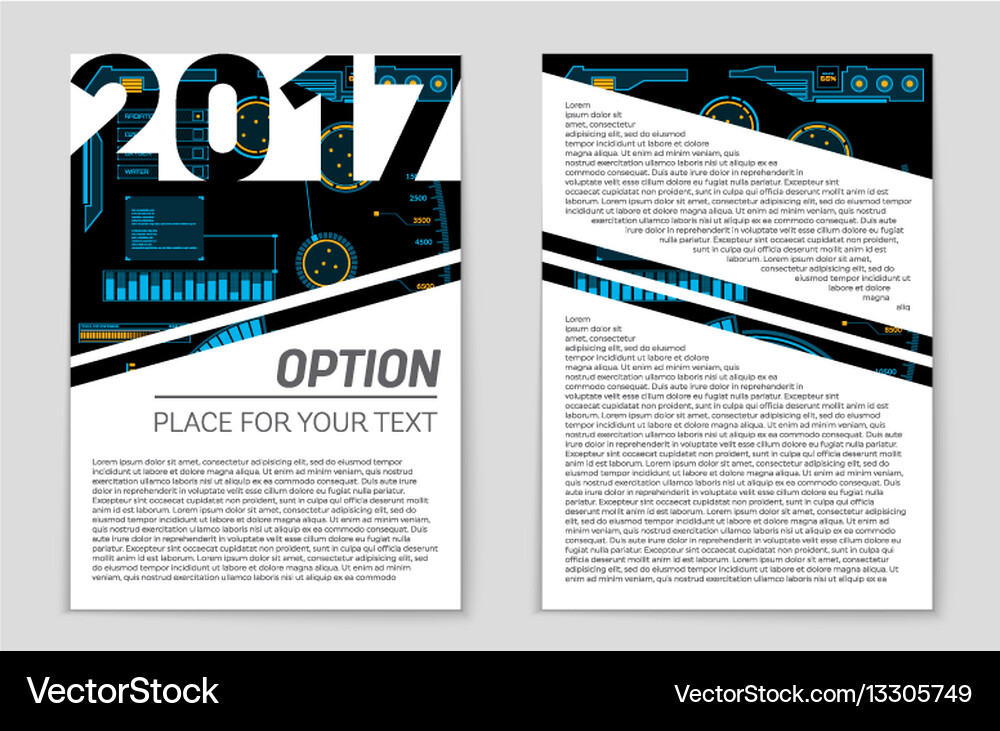 Abstract layout background set for art Vector Image
