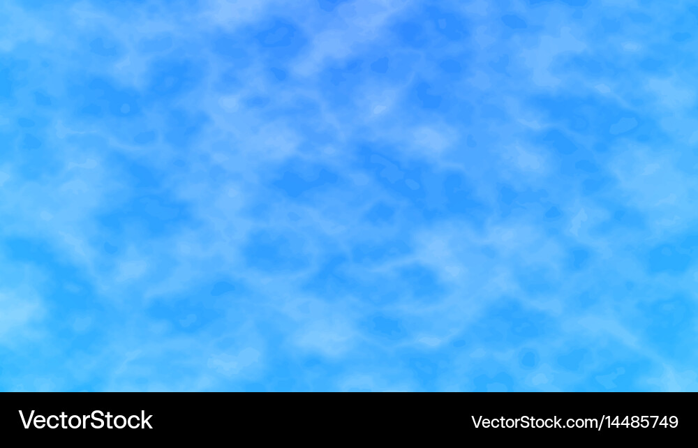 Blue Summer Sky with Clouds Vector Image
