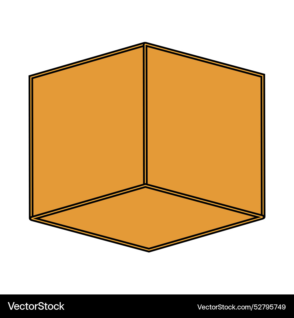 Cube box icon simple vector image