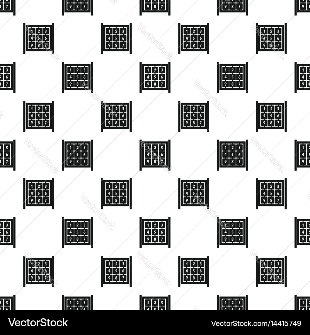 Cubes with numbers on playground pattern Vector Image