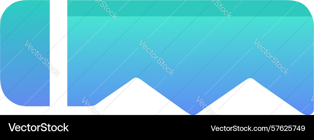 Minimalist bookmark ribbon icon with modern Vector Image
