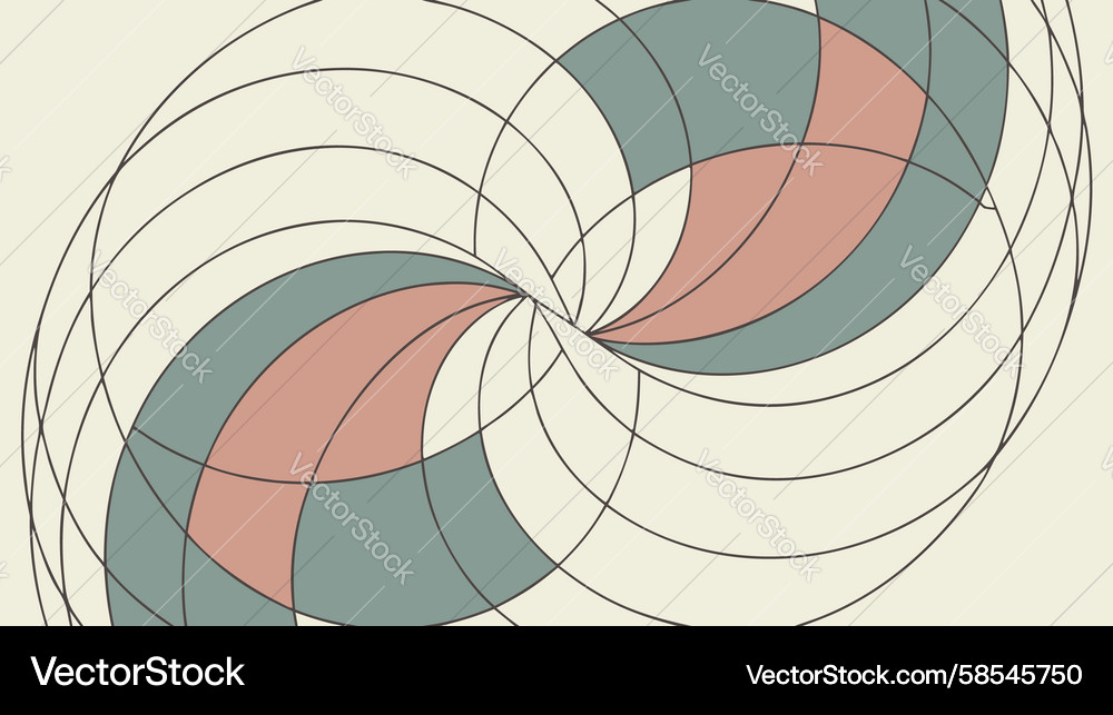Abstract Radial Swirl Pattern Vector Image