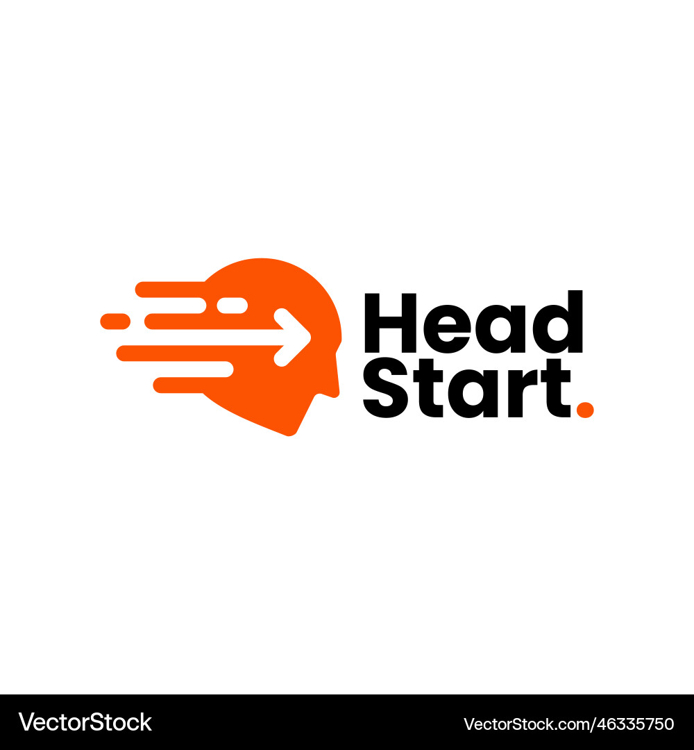 Head start front forward arrow fast quick dash Head start front forward arrow fast quick dash vector image
