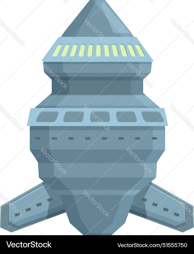 Large spacecraft is floating in space Large spacecraft is floating in space vector image