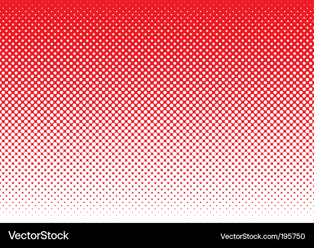 Red Halftone Gradient Background vector image