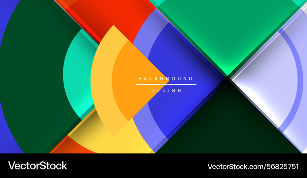 Abstract colorful layers overlap creating dynamic Abstract colorful layers overlap creating dynamic vector image