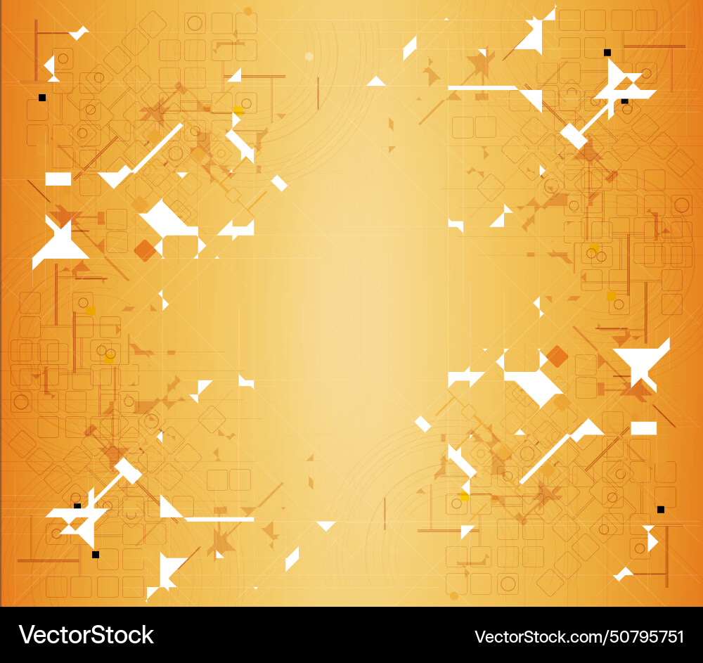 Abstract retro digital computer technology Vector Image