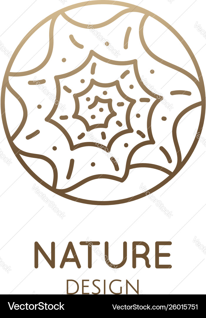 Abstract seashell round simple logo Abstract seashell round simple logo vector image