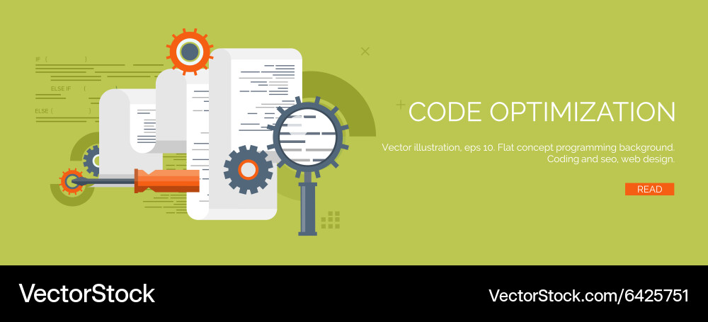 Flat computing background Vector Image