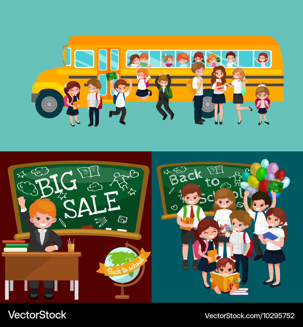 Back to school and children education concept Vector Image