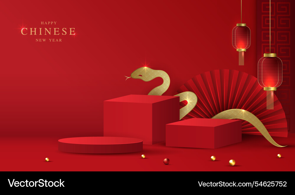 Chinese new year 2025 of the snake Chinese new year 2025 of the snake vector image