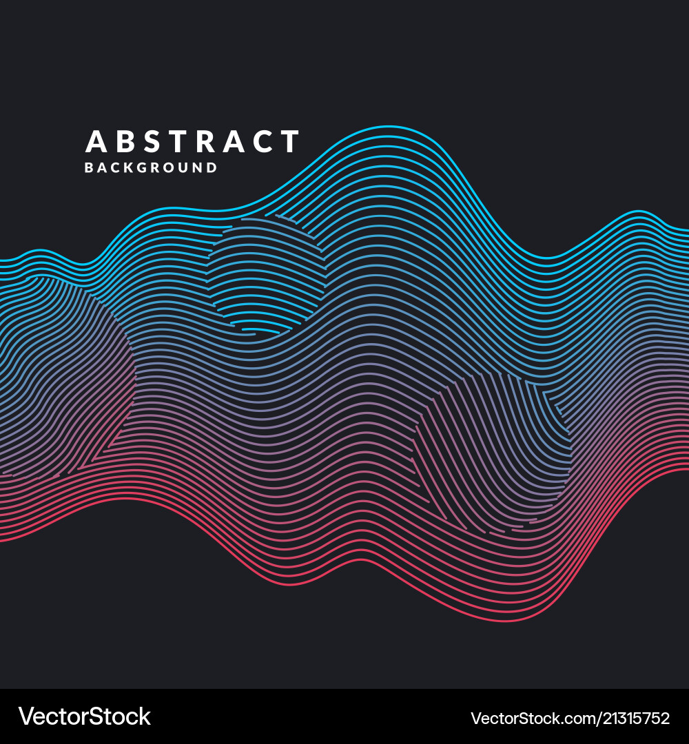 Dynamic Wave Background vector image