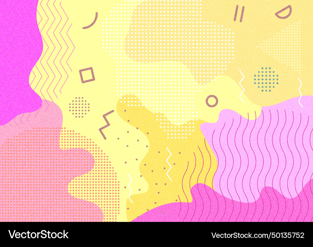 Flat geometric models background Royalty Free Vector Image
