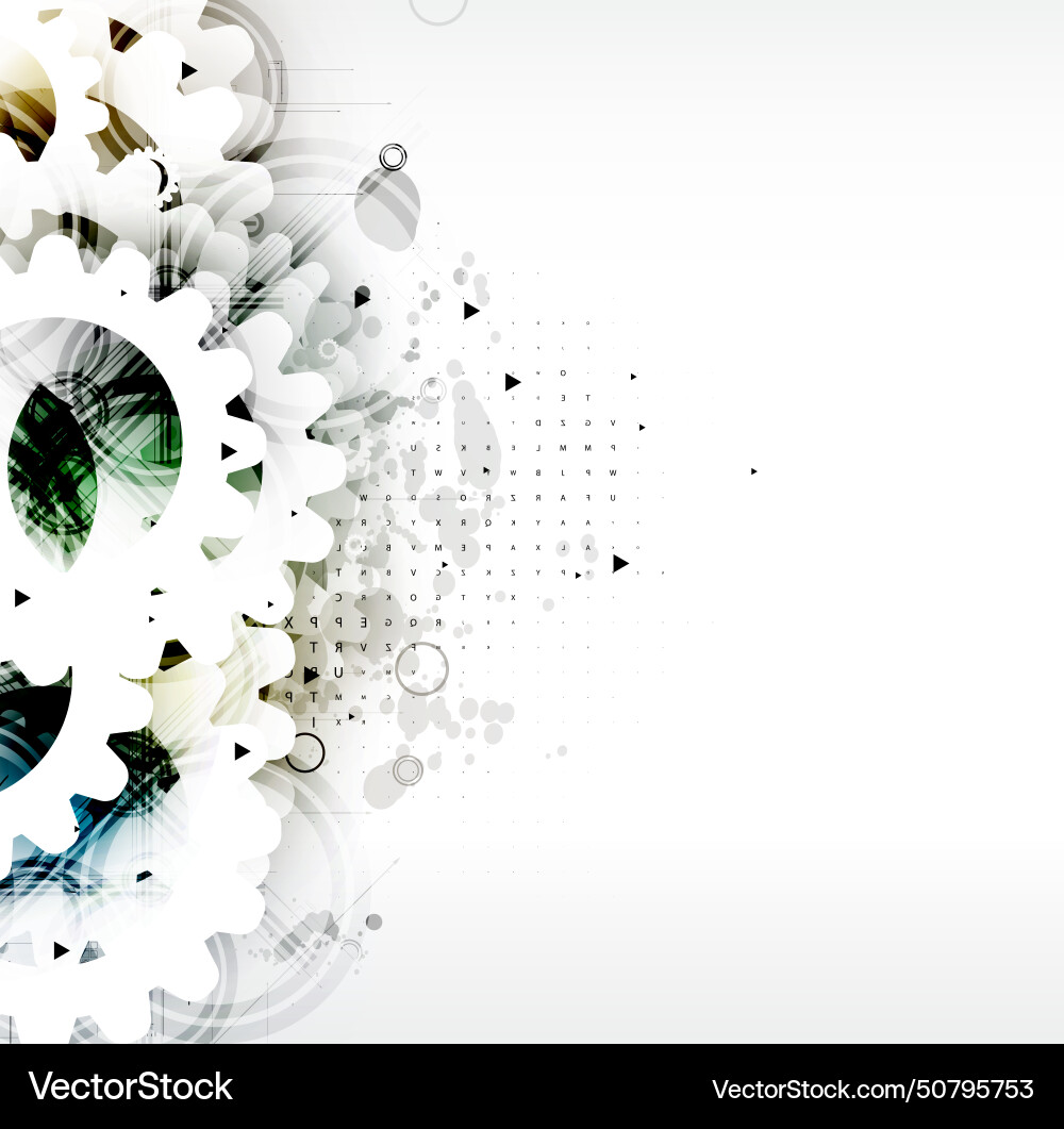 Abstract retro digital computer technology Abstract retro digital computer technology Vector Image