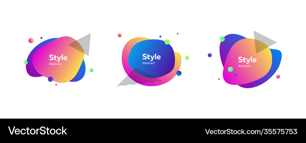 Bright multi-colored abstract forms Vector Image
