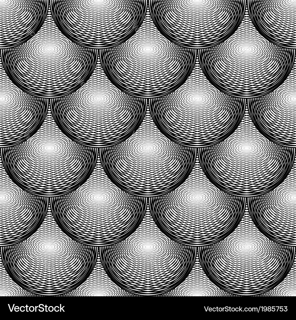 Design seamless monochrome circular pattern Vector Image