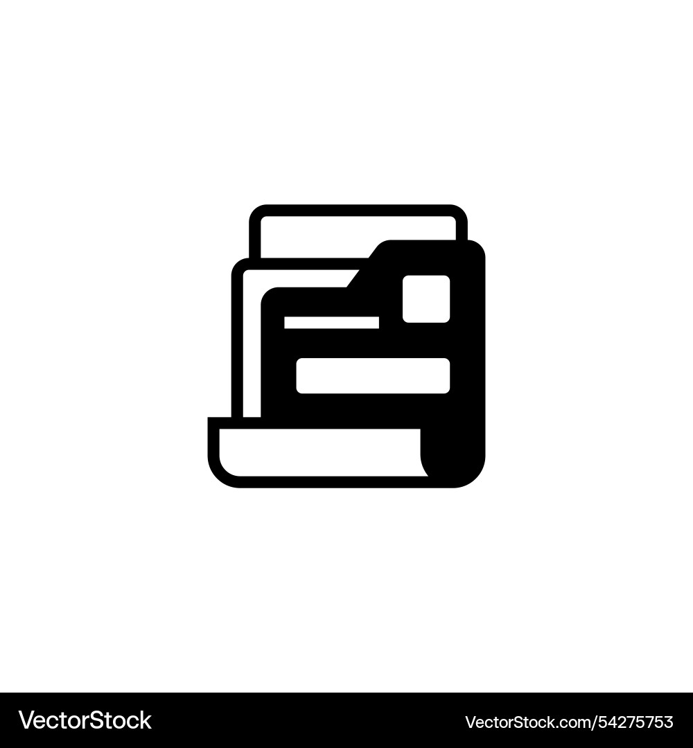 Folder line icon linear style sign for mobile Folder line icon linear style sign for mobile vector image