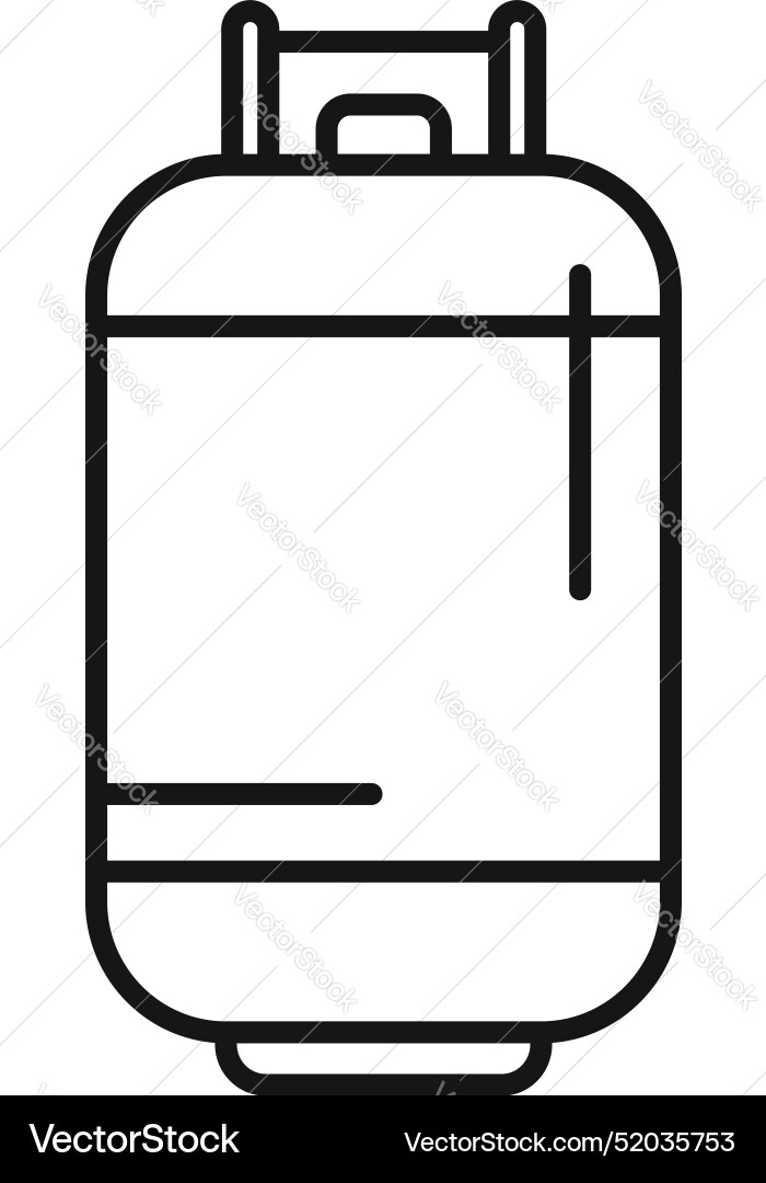 Gas cylinder container providing portable energy Vector Image