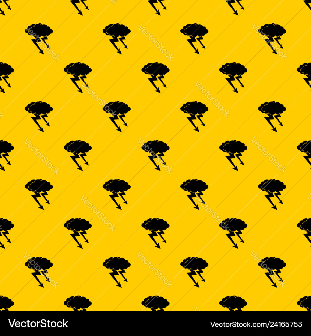 Lightning cloud pattern vector image