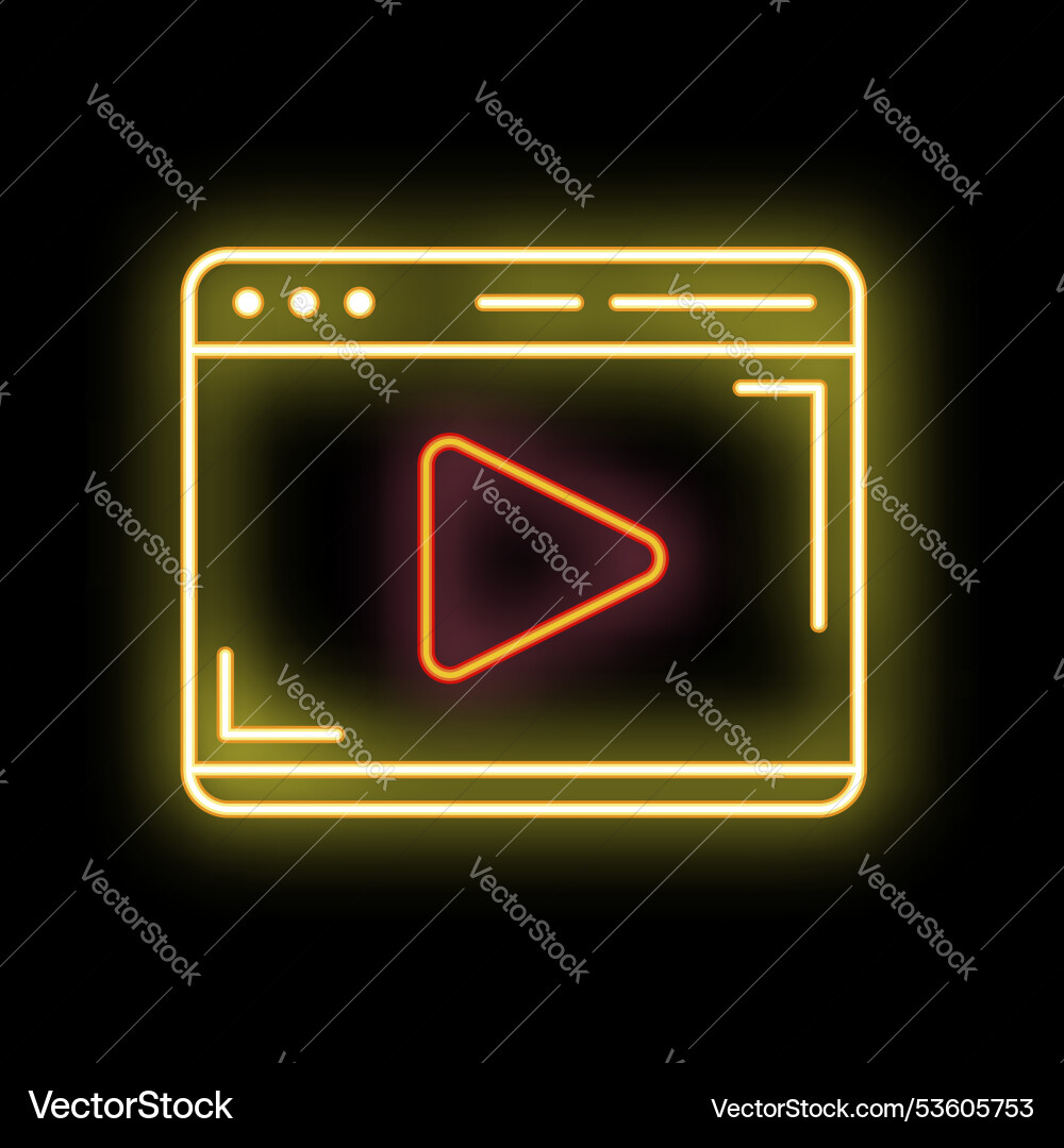 Neon sign showing internet browser displaying Neon sign showing internet browser displaying vector image