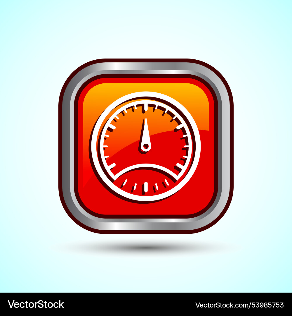 Speedometer icon design speed indicator sign Speedometer icon design speed indicator sign Vector Image