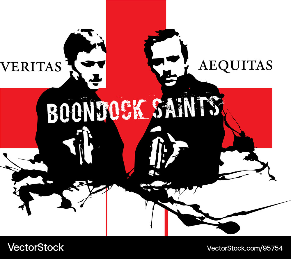 Boondock Saints Vigilante Gerechtigkeit Vektorbild