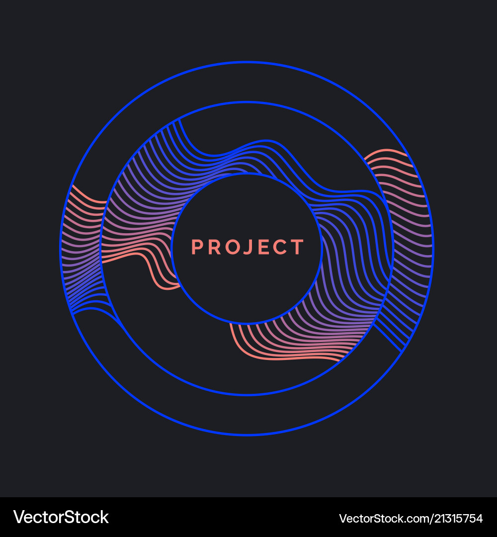 Dynamic Wave Background vector image