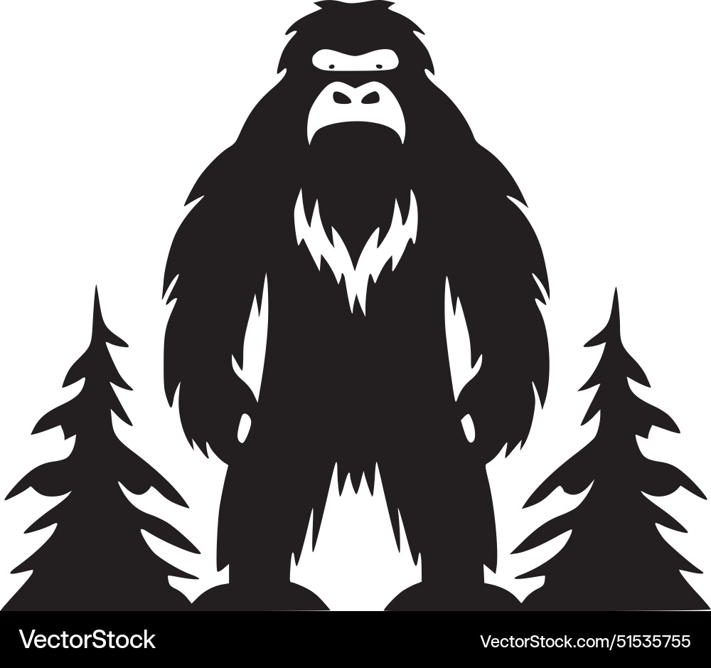 Bigfoot - hochwertiges Logo ideal für T-Shirt Bigfoot - hochwertiges Logo ideal für T-Shirt vektorbild