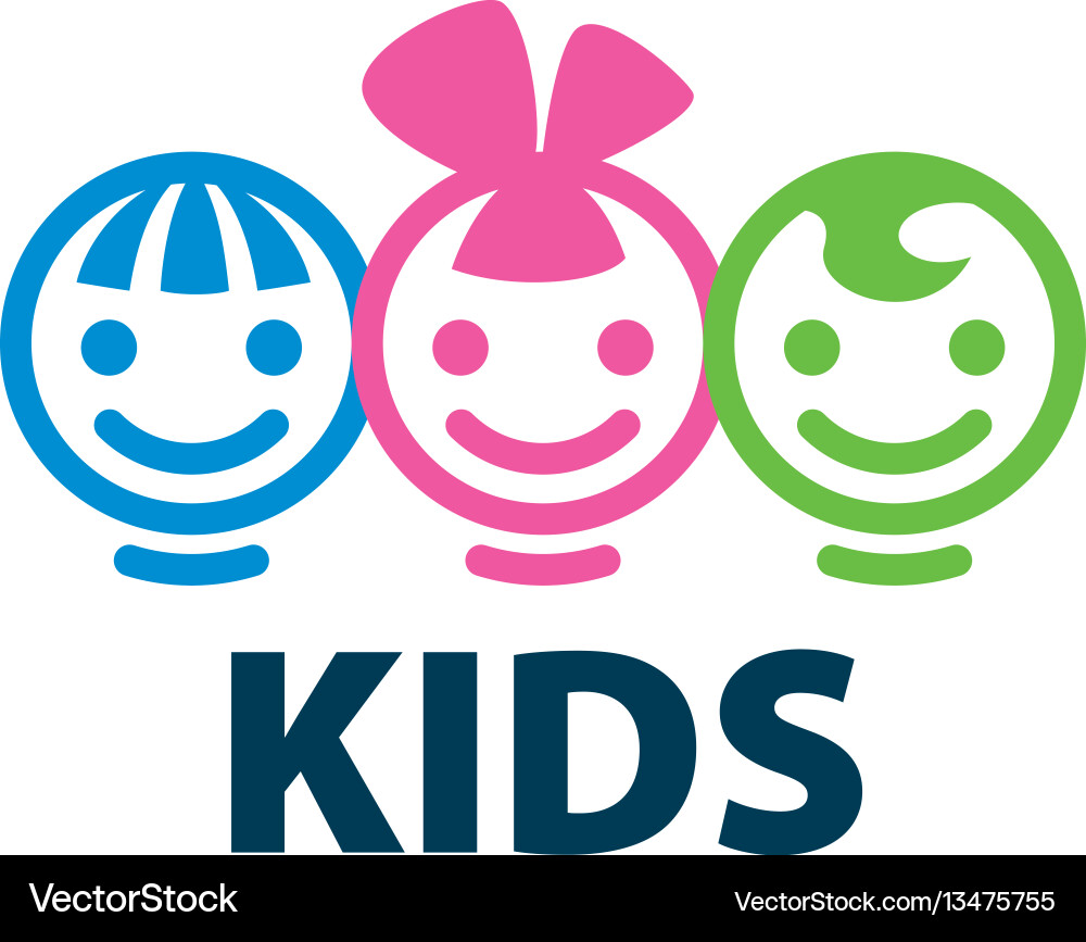 Logo kids Royalty Free Vector Image - VectorStock