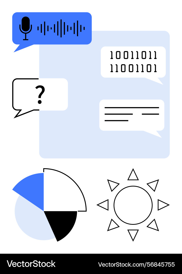 Voice recognition data analysis and digital Voice recognition data analysis and digital vector image