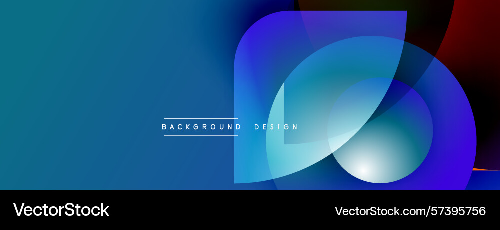 Abstract blue design features overlapping Abstract blue design features overlapping Vector Image