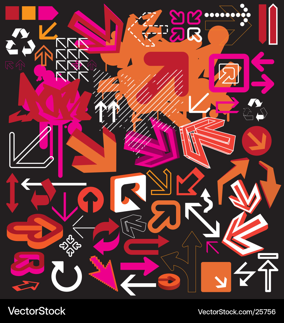 Arrow Pointer Set vektorbild