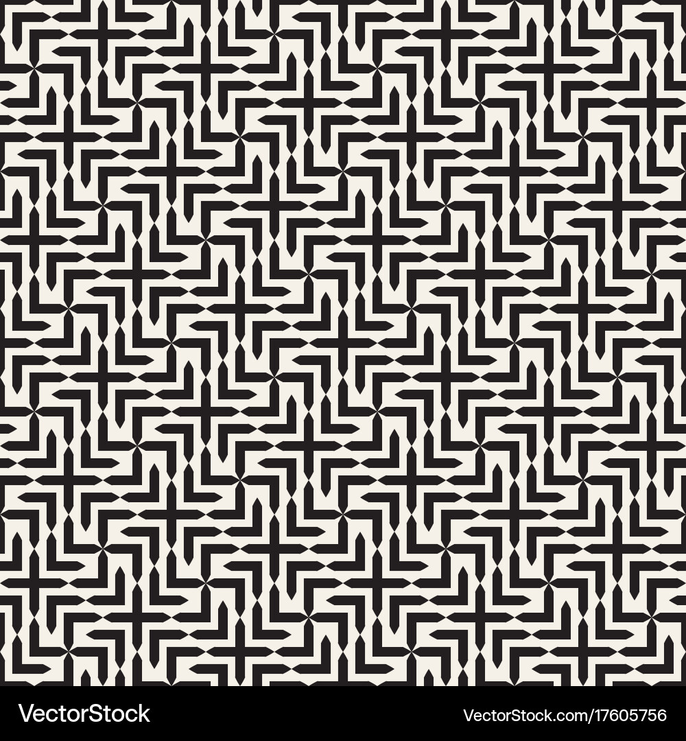 Cross Tiling Geometric Pattern Vector Image