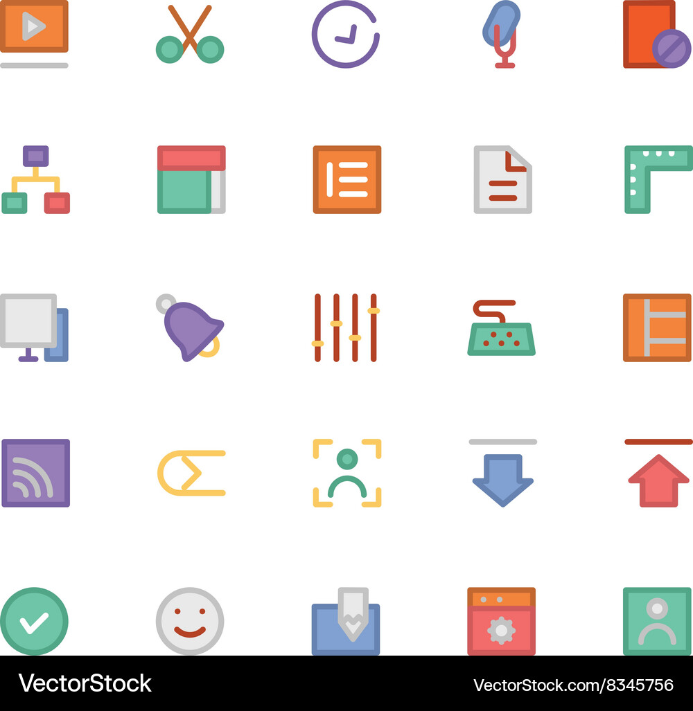 Design and development icons 5 Vector Image