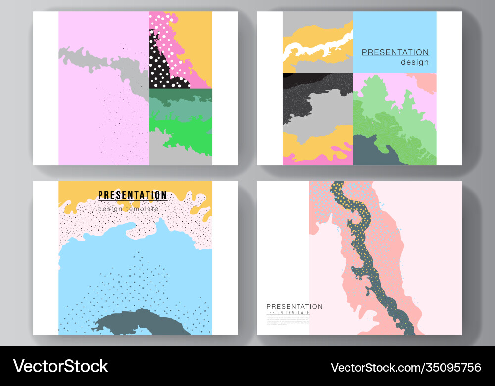 Layout presentation slides design Layout presentation slides design vector image