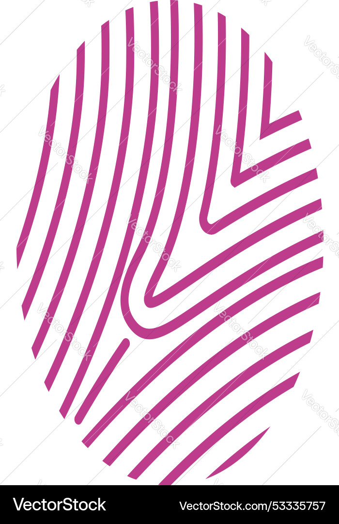 Fingerprint pattern showing unique identity design Fingerprint pattern showing unique identity design vector image