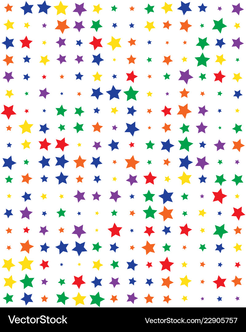 Seamless pattern with colorful stars Seamless pattern with colorful stars vector image